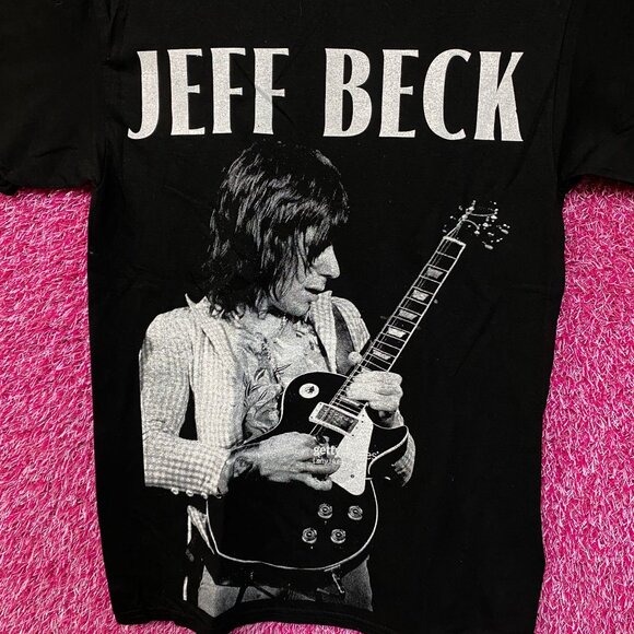 Jeff Beck Johnny Depp California Nevada Rock Tour Run Tee S - Picture 2 of 4